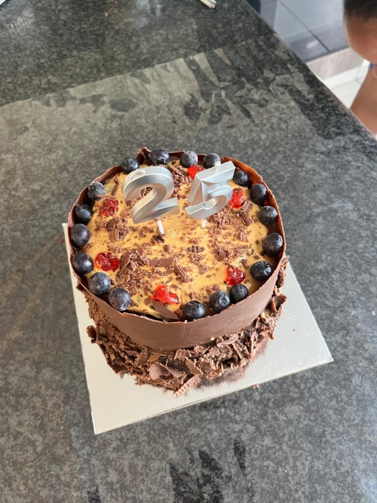 Chocolate cake for a 25th